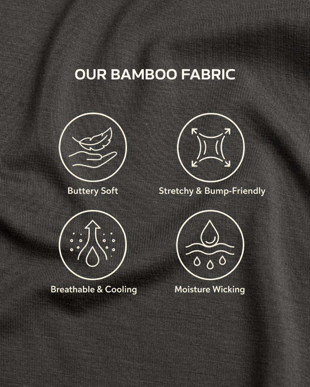 Mama Love Bamboo Nursing Top - Grey